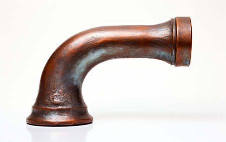 Bronze Iron Elbow New Silver on a Transparent Backgroundの素材