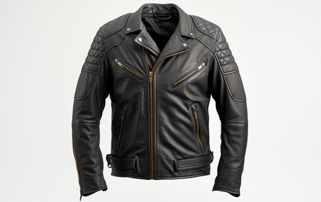 Cafe Racer Jacket on a Transparent Backgroundの素材