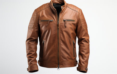 Classic Cafe Racer Jacket with a See-Through Backdropの素材