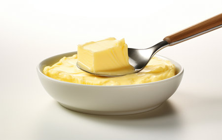 Spoonful of Butter on a Transparent Backgroundの素材