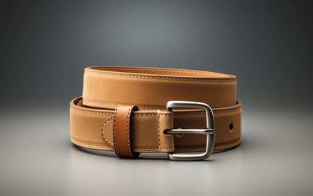 Casual Canvas Belt on Transparent Backgroundの素材