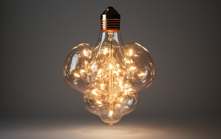 Chandelier Bulb on a Clear Backgroundの素材