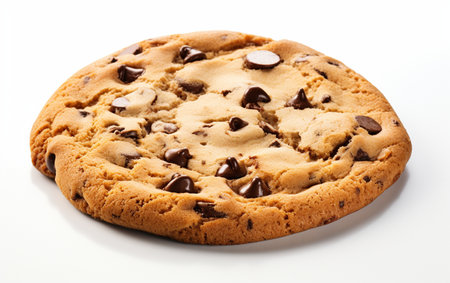 Chocolate Chip Cookie Isolated on Transparent Surfaceの素材