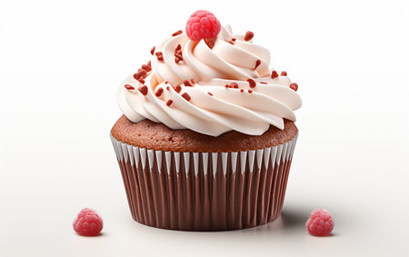 Cupcake Isolated on a Clear Backgroundの素材