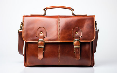 Classic Satchel Against a See-Through Backgroundの素材