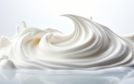Whipped Cream on a Background Free of Common Elementsの素材