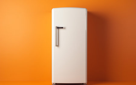 Refrigerator Displayed on a Clear Surfaceの素材
