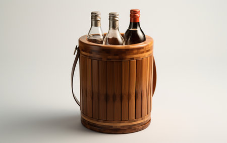 Bamboo Wine Cooler Title on Transparencyの素材