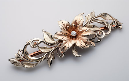 Barrette Elegance on a Clear Backgroundの素材