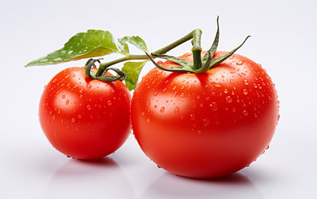 Tomato on a Blank Backgroundの素材