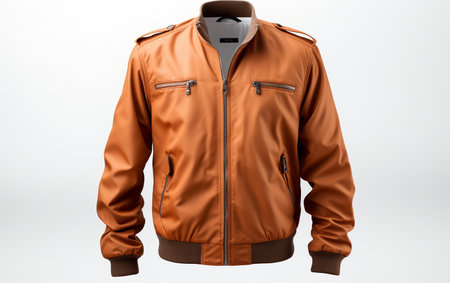 Blouson Jacket Against a Clear Backdropの素材