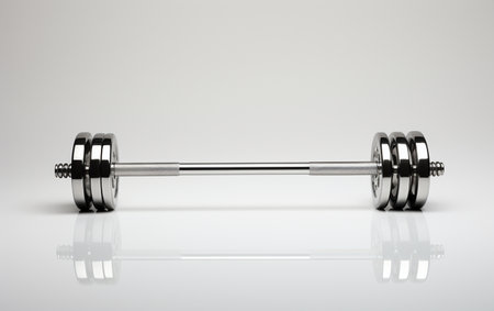 Industrial Barbell on a Blank and Transparent Surfaceの素材
