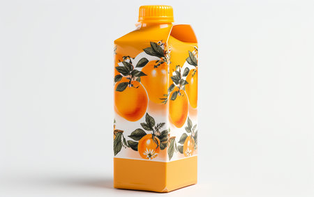 Juice Carton Box Title on Transparencyの素材
