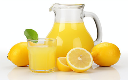 Jug of Juice on a See-Through Surfaceの素材