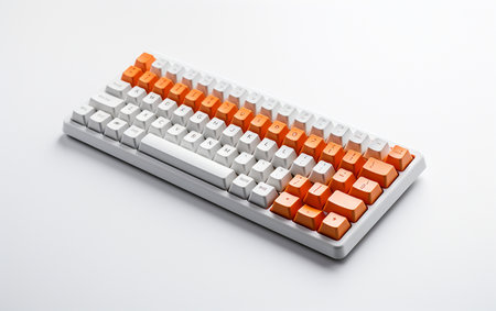 Key Sculpt Pro Keyboard Standing Alone on Transparencyの素材