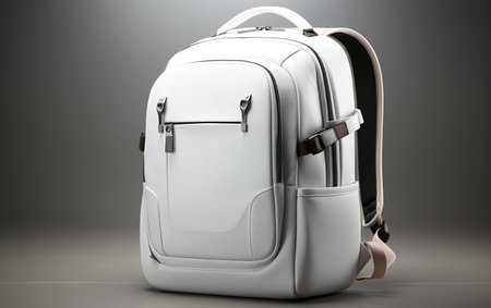 Laptop Backpack on a Clear Backgroundの素材