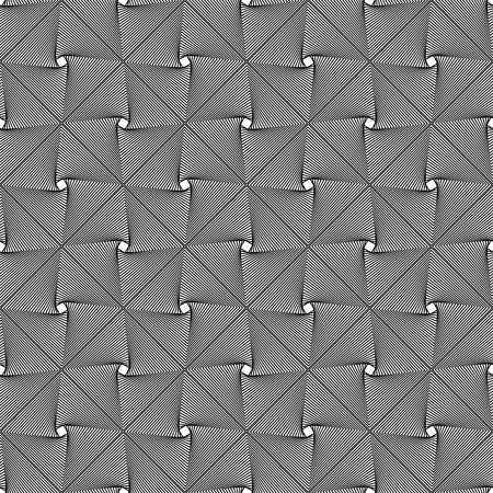 Seamless pattern of grey crossing and overlapping squaresのイラスト素材