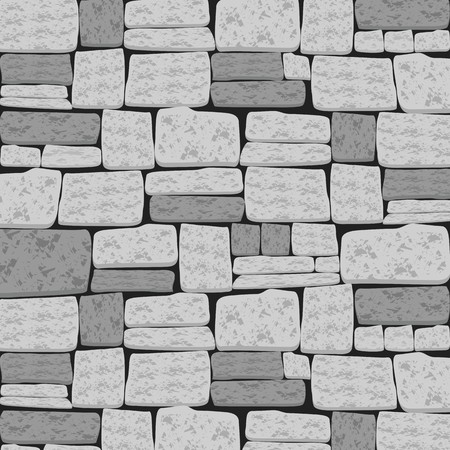 Brick Textured Background in Dim and Light Grey Toneのイラスト素材