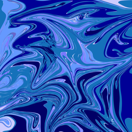 Indigo Blue Liquid Marble Backgroundのイラスト素材