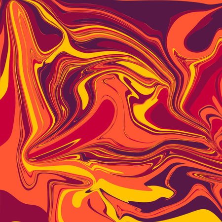 Liquid Marble Backgrounds in Lava Tonesのイラスト素材