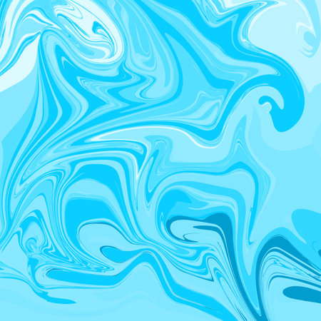 Turquoise Liquid Marble Backgroundのイラスト素材