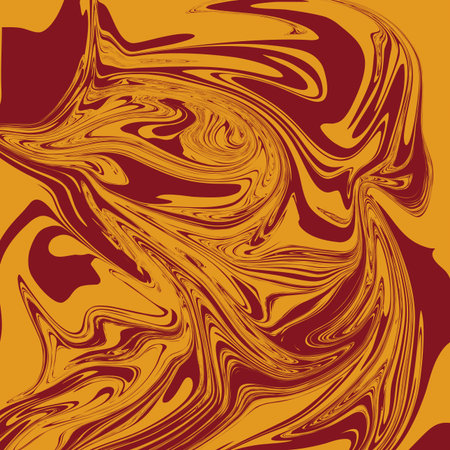Mustard Brown Liquid Marble Backgroundのイラスト素材