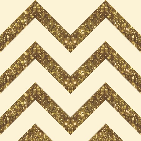 Wide Glittery ZigZag Peak in Golden Shadeのイラスト素材