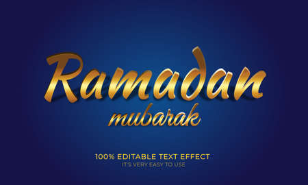Ramadan editable stylish text effect, Realistic 3d blood text effectのイラスト素材