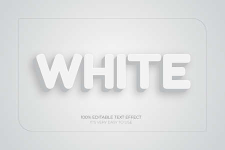 White color editable stylish text effect, Realistic 3d blood text effectのイラスト素材