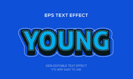Young editable stylish text effect, Realistic 3d blood text effectのイラスト素材