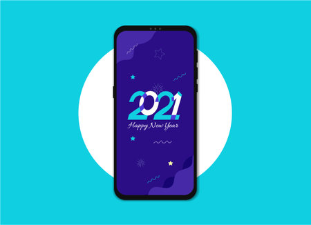 Happy new 2021 year background