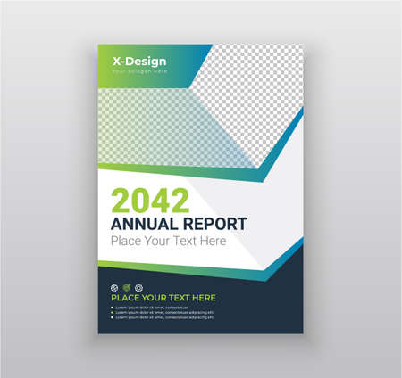 Multipurpose modern and creative corporate business annual report flayer, brochure and book cover templateのイラスト素材
