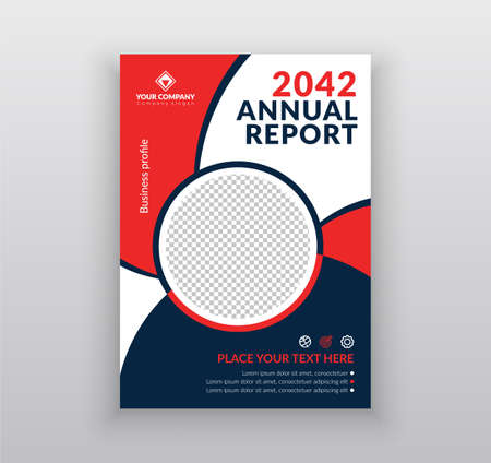 Multipurpose modern and creative corporate business annual report flayer, brochure and book cover templateのイラスト素材