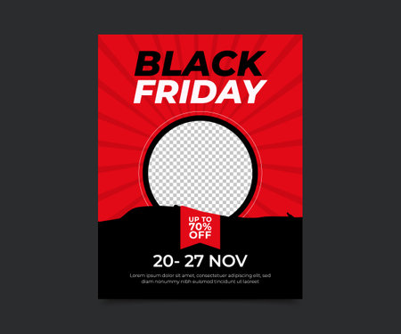 Black friday sale banner layout design, Black Friday Super Sale,Black Friday Sale Promotion Poster or banner with open gift wrap paper conceptのイラスト素材
