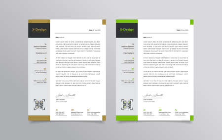 Professional  And Creative Business Letterhead Template Designのイラスト素材