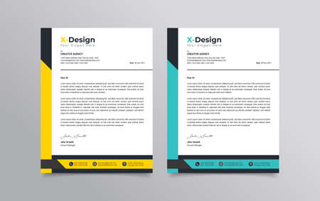 Professional  And Creative Business Letterhead Template Designのイラスト素材