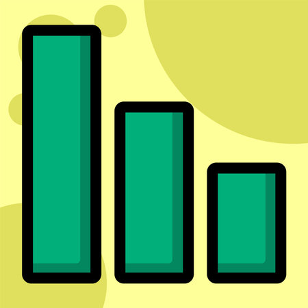 Illustration Vector Graphic of graph chart, equalizer column, bar iconのイラスト素材