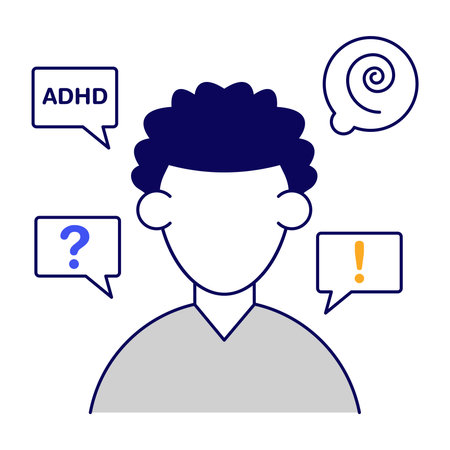 An icon design of adhd disease.のイラスト素材