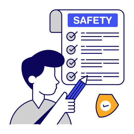 Premium download icon of safety listのイラスト素材