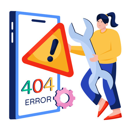 A creative design vector of error 404のイラスト素材