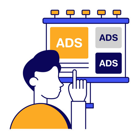 Premium download icon of ad boardのイラスト素材