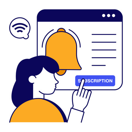 An icon design of subscriptionのイラスト素材