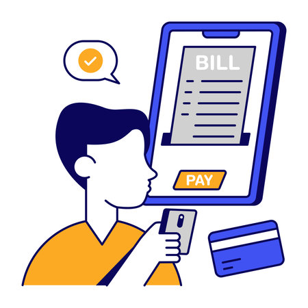 An icon design of shopping billのイラスト素材