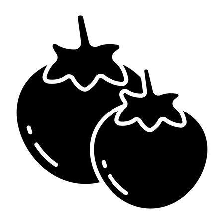 Modern design icon of tomatoesのイラスト素材