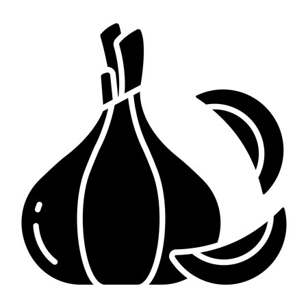 Modern design icon of garlicのイラスト素材