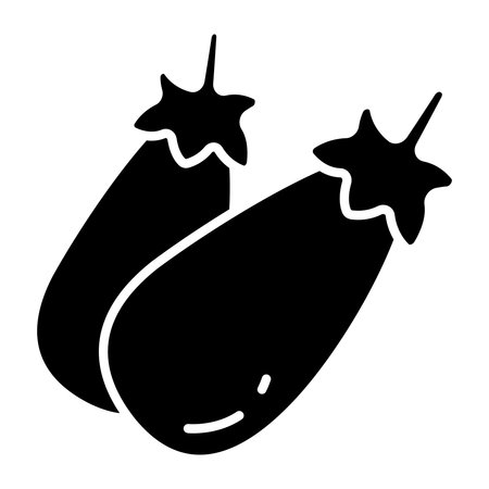 Modern design icon of eggplantのイラスト素材