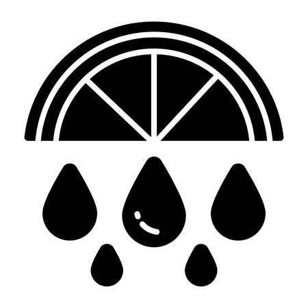 A unique design icon of lemon juiceのイラスト素材
