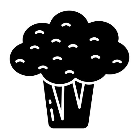 Trendy vector design of broccoliのイラスト素材