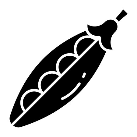Premium design icon of pea isolated on whiteのイラスト素材