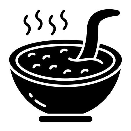 Soup bowl icon in trendy designのイラスト素材
